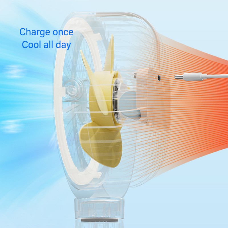 Outdoor Baby Stroller Fan Portable Handheld Cooling Fan Clip On