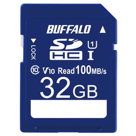 Buffalo SD Card 32GB 100MB/s UHS-1 Speed Class 1 Supports VideoSpeedClass 10 IPX7 Full HD Data Recovery Service RSDC-032U11HA/N
