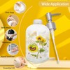 Topadorn 17 Oz Glass Soap Dispenser with Rust Proof Stainless