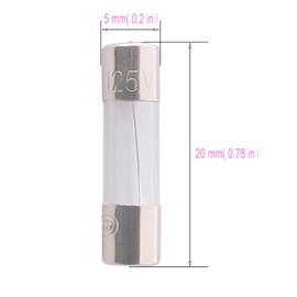 XFFCSEC 125V Fuse 5a Max for C9, TS-C7, G40 Christmas Light Replacement Fuses,5 amp Fuse Fast Blow, 0.2 x 0.78 Inch / 5 x 20 mm(Pack of 20)