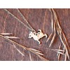 Chihuahua Charm Necklace, Dog Pet Lover Gift, Silver Metal with