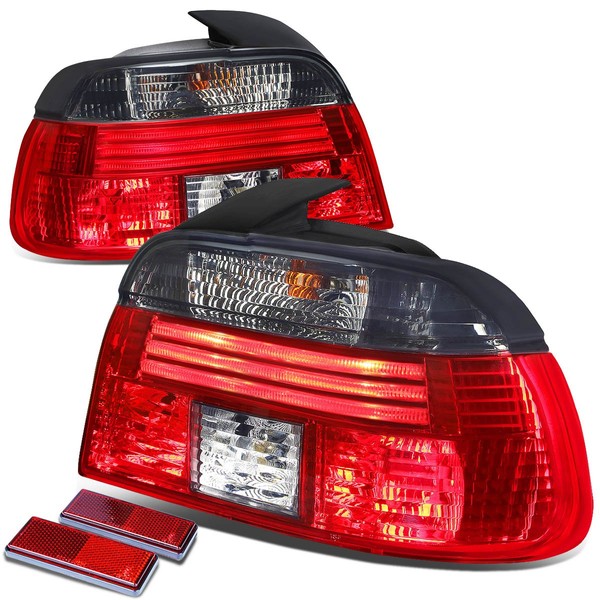 Auto Dynasty Compatible with E39 5-Series 4Dr Pair of Smoked