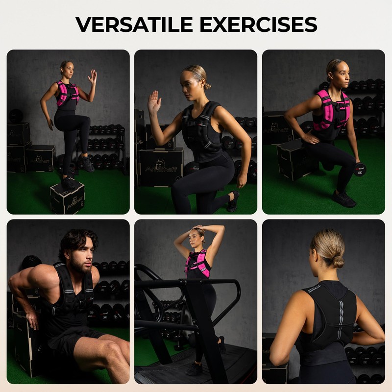 AmStaff Fitness Weighted Vest - Weight Vest for Running, Strength