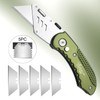 Vickay Folding Utility Knife, Box Cutter with 5 SK5 Quick