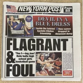 NEW YORK POST - 1/7/24 - BILL CLINTON - DEVIL IN A BLUE DRESS - THE EPSTEIN FILE