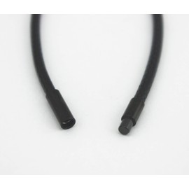 Glory Qin Black Wax Wire Leather Cord Chain Stainless Steel Rice Clasps Necklace Rope Chain 16 to 28 Inch (1.0mm, 28 Inches)