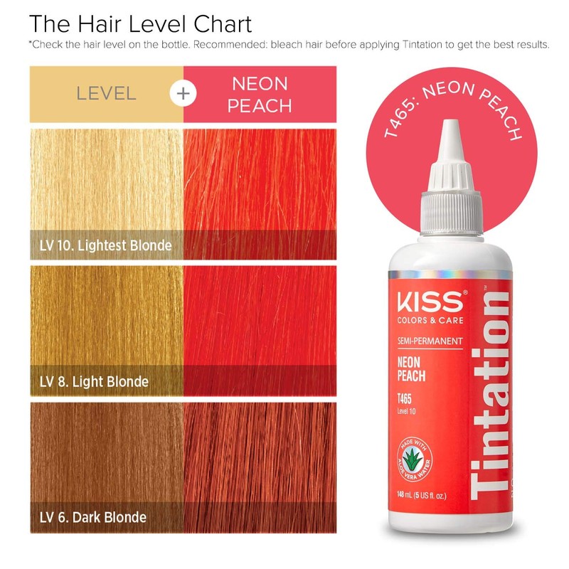 Kiss Tintation Semi Permanent Hair Colour With Argan Oil, Aloe