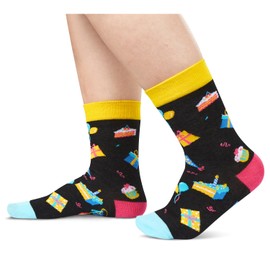 HAPPYPOP 6th Birthday Gifts Ideas Socks - Gifts for Girls Boys Age 6, Six Year Old Gifts for Kids, Presents for 6 Year Olds