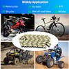 BIGLKNM 428H Motorcycle Chain 104 Links with 6pcs Connecting Master