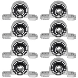 OTOTEC 8pcs KP000 Pillow Block Bearings Vertical Pillow Block Bearings Zinc Alloy Flange Bearings 10mm Inner Diameter Self-Aligning Bearings for 3D Printers