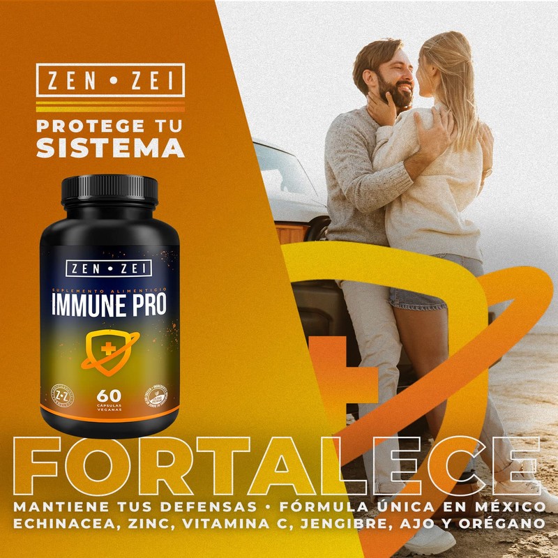 ZENZEI | IMMUNE PRO | Científicamente Formulado con 6 Ingredientes