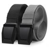 WERFORU 2 Pack Men Tactical Belt Nylon Belts for Men