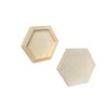 6 Pieces 6'' x 7'' Unfinished Wooden Hexagon Painting Panel