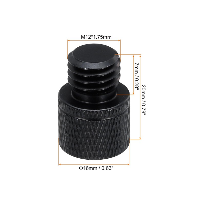 QUARKZMAN 3 Piece Microphone Stand Adapter, 1/4 Female Thread to