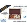 WE Games Magnetic Chess Set, Folding Wooden Chess Board, Travel