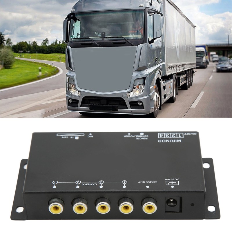 Vehicle Digital Video Recorder 4 Channel 720P DC9‑36V Universal Mini