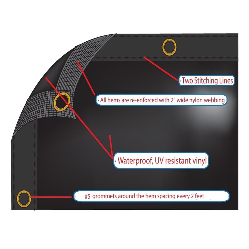 XTARPS - 6 x 8 - Heavy Duty Waterproof Vinyl