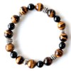 Gold Stone Natural Stone Power Stone Bracelet, AAA Tiger Eye,