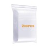 200 Pack 4" x 6" 4 Mil Thick Clear Reclosable