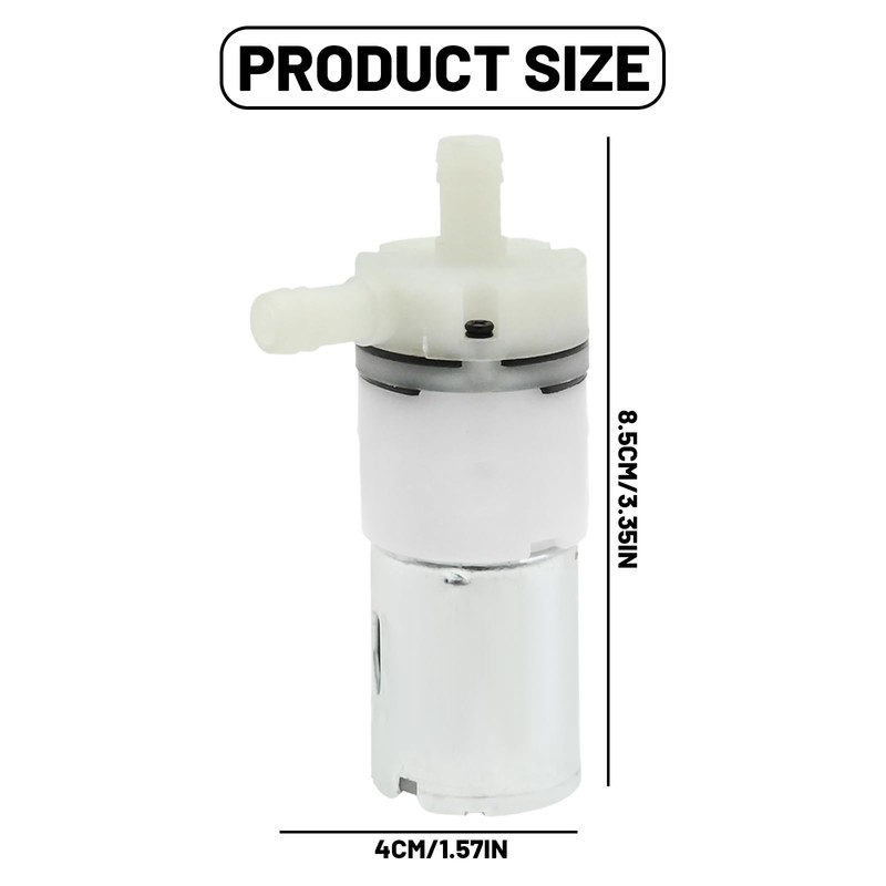 VIKKSAER 12 V DC Micro Diaphragm Fresh Water Pump, 1.3