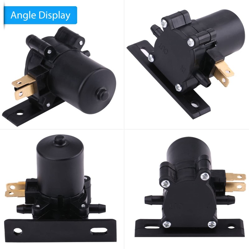 HilBeliFU Universal Windshield Washer Pump,OEM AWP01, 12V Washer Fluid Pump,