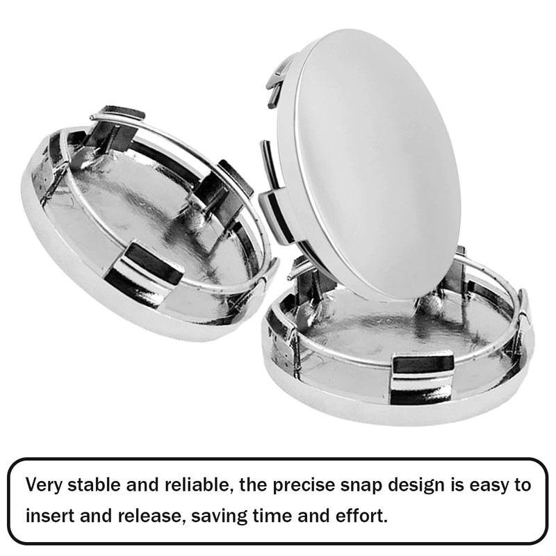 Pack of 4 Hub Caps 60 mm - Universal Wheel