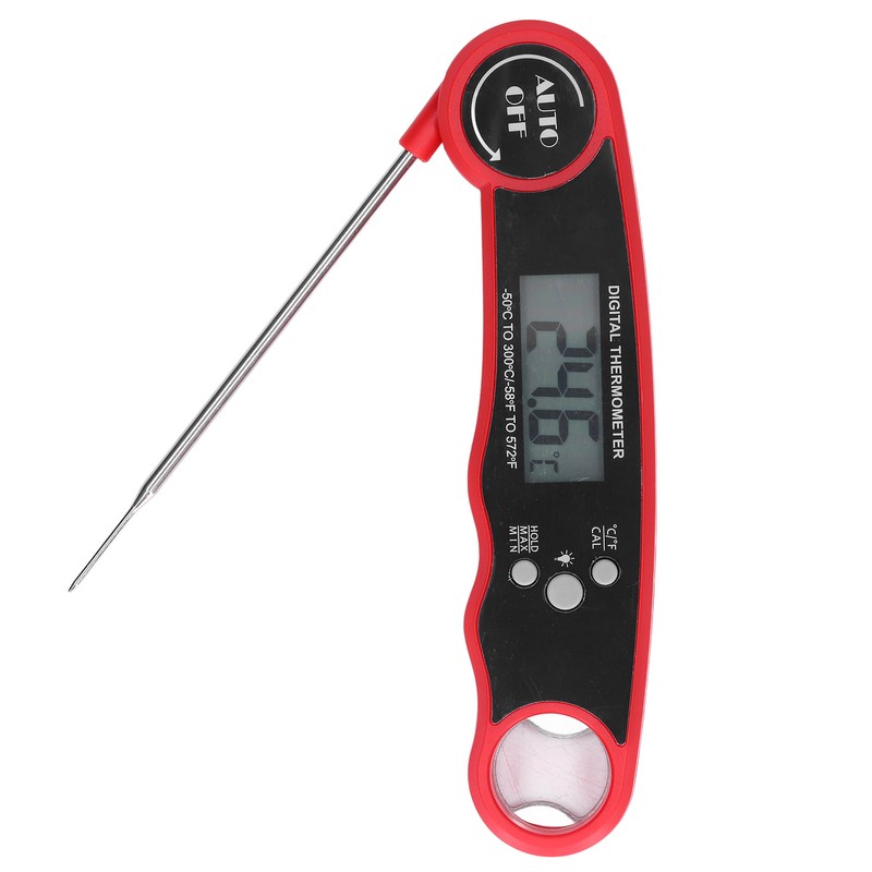 Food Thermometer Waterproof 304 Stainless Steel Folding Probe Fast Meat