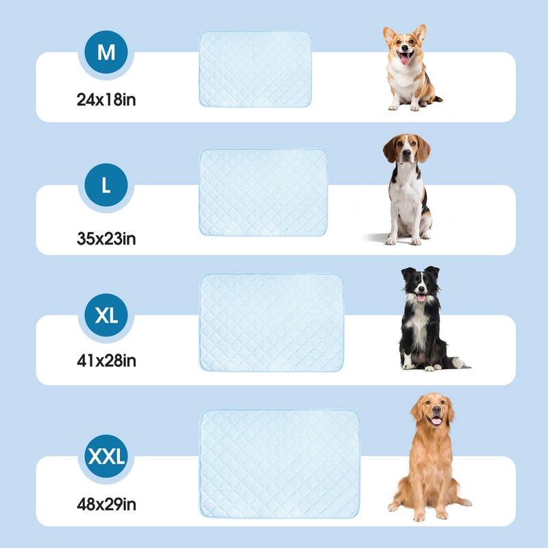 Buvlnee Dog Cooling Mat 2.0, 41x28in Portable Pet Cooling Mat