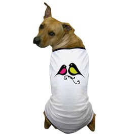CafePress Love Birds Dog T Shirt Dog T-Shirt, Pet Clothing, Funny Dog Costume