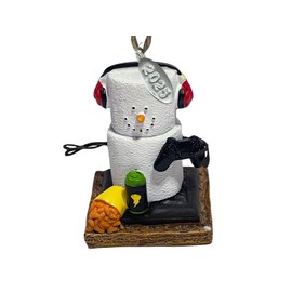 Gamer Ornament 2025 - Smores Ornaments - Gamer Christmas Ornament w/Black Controller - Comes in a Gift Box so It's Ready for Giving