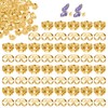 Aiyorse 200Pcs Earring Backs, 925 Sterling Gold Earring Backs, Butterfly