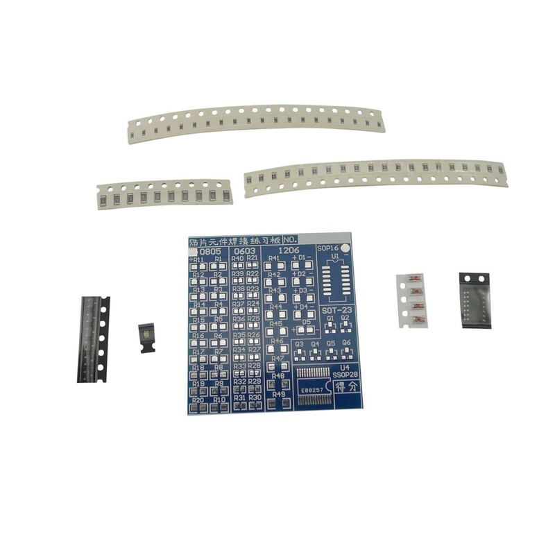 Aihasd 2 Sets SMT SMD Components Welding Practice Board Soldering