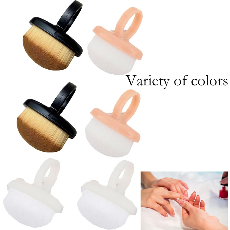 6 PCS Fingernail Dust Brushes, Nail Scrubbers Featuring Soft Bristles
