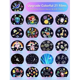 Eigther 21 Sets of Films, Projector Night Light for Kids Bedroom