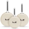 MsMk Ceramic Nonstick 8-inch, 9.5-inch and 11-inch Frying Pan Set,