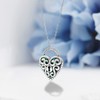 Daixiya Lock Necklace for Women 925 Sterling Silver Padlock Heart