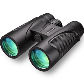 12x42 HD Binoculars for Adults – BAK4 Prism, FMC Lens, Waterproof & Lightweight – Clear Low Light Vision with Carrying Bag for Bird Watching, Travel, Hiking & Cruise (Black)