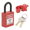 Circuit Breaker Lockout Device Brass 25mm Shackle Nylon Padlock for