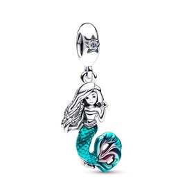 BEEUVIP Mermaid Dangle Charm 925 Sterling Silver Bead for Charm Bracelets and Necklaces,Jewelry Gifts Women