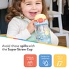 Nuby Super Straw Water Bottle - No Spill Active Toddler