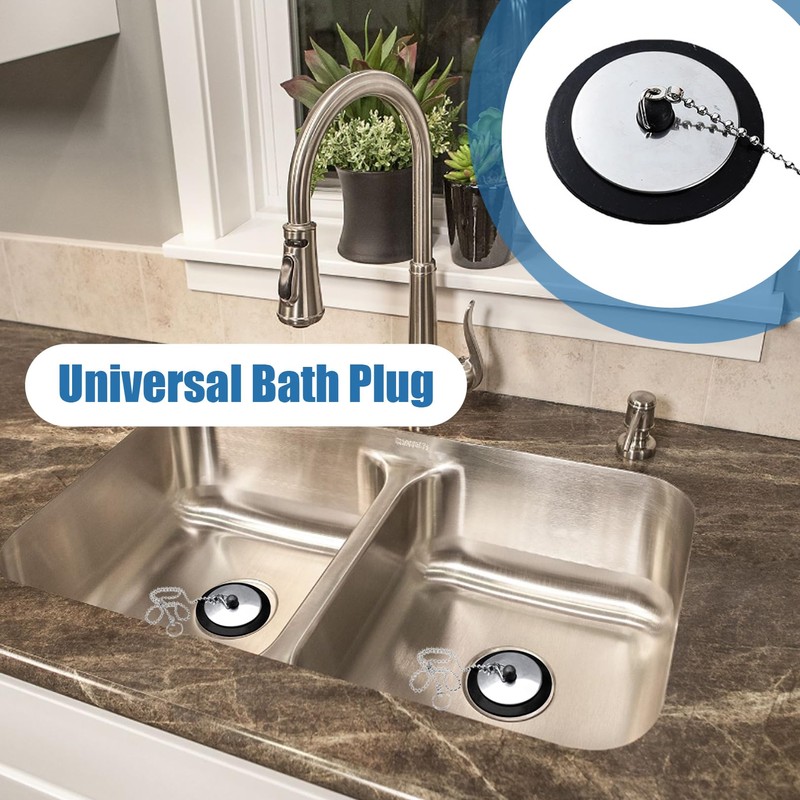 2 Pcs Kitchen Sink Plug Replacement,Drain Stopper,Bath Plug Replacemen,Bathroom Sink