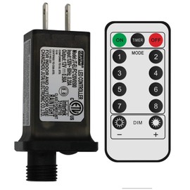 8 Mode Light LED Transformer 12V LED Controller Class 2 Power Supply, Low Voltage Transformer US Plug Adapter Replacement for String Light, Not Compatible with Christmas Trees