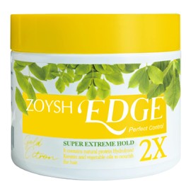 Zoysh Edge ZOYSH EDGE Perfect Control Super Extreme Hold 2X | Water-Based Pomade | For All Hair Types, 48Hrs Lasting, Non-Flaking, Allergy Free Fragrance (Citron Gold Clear, Net Wt. 3.52 Oz)
