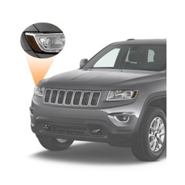 NDRUSH Headlight Side Markers Light Tint Sidemarkers Vinyl Tint Film Precut Overlay Wrap Cover Compatible with 2014 2015 2016 2017 2018 2019 2020 2021 Grand Cherokee