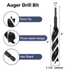 1-1/8 Inch Auger Drill Bit for Wood, 9" Long Carbon