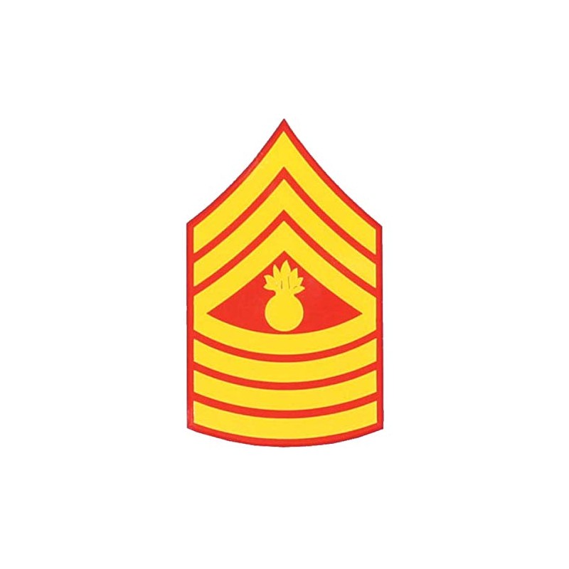 USMC E-9 Master Gunnery Sergeant Decal - Veteran Owned Business