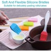 Red Silicone Basting Pastry Brush,Silicone Oil Brush,Kitchen Oil Brush for