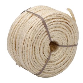 Pomya Cuerda de Repuesto Resistente para Poste Rascador para Gatos, 0,16 Pulgadas X 164 Pies, Cuerda de Cáñamo de Juguete para Gatos DIY Versátil, Protector Eficaz para Muebles (White)