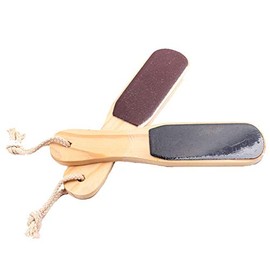 2 Pcs Wooden Foot File Double Sided Exfoliating Feet Rasp Callus Dead Skin Remover Pedicure Foot Care Tool
