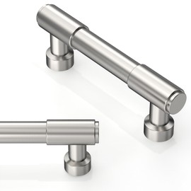 Asimerdeco 10 Pack Brushed Satin Nickel Cabinet Pulls 3 Inch(76mm) Kitchen Cabinet Handles Solid Zinc Alloy Cabinet Hardware Drawer Pulls